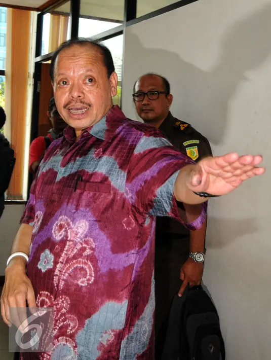 Sutan Bhatoegana dituntut hukuman 11 tahun penjara oleh JPU KPK, Jakarta, Senin (27/7/2015). JPU menilai Sutan terbukti bersalah menerima hadiah terkait pembahasan APBN-Perubahan tahun 2013 di Kementerian ESDM. (Liputan6.com/Yoppy Renato)