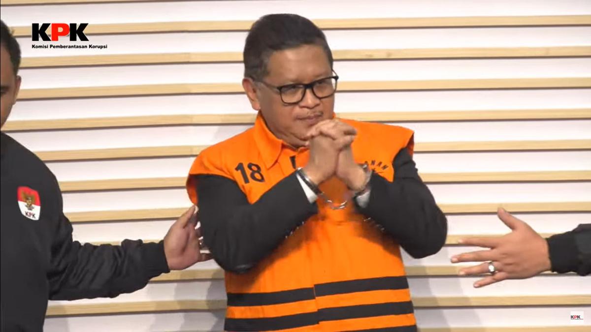 Hasto Kristiyanto ditahan KPK