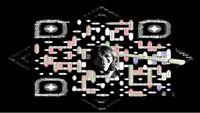 QR Art karya Doddy Hernanto menampilkan keindahan kode batang yang tidak monoton dengan isi yang lebih informatif ketika dipindai menggunakan ponsel. Foto (Istimewa)