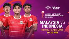 Timnas Indonesia vs Malaysia pada ASEAN U-17 Boys Championship, eksklusif hanya di Vidio