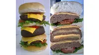 Ulti-Meatum burger, burger raksasa yang mengandung 10 ribu kalori. (Foto: Dailymail)