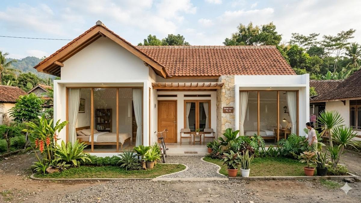 6 Model Rumah Minimalis 1 Lantai 2 Kamar di Kampung untuk Keluarga Muda