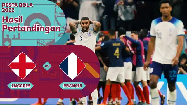 MOTION GRAFIS: Data dan Statistik Pertandingan Prancis Vs Inggris di Babak 16 Besar Piala Dunia 2022