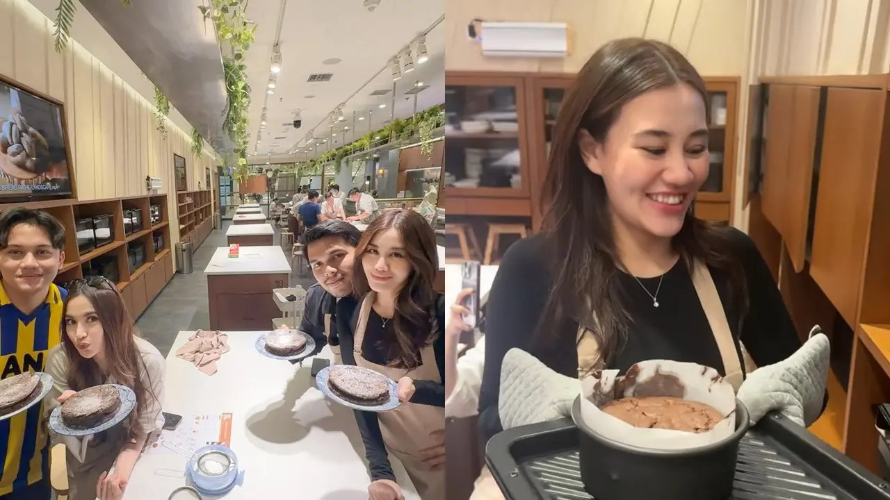 Mahalini dan Aaliyah Ikut Kelas Masak