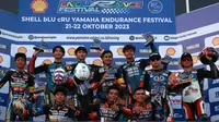 Shell bLU cRU Yamaha Endurance Festival 2023 telah selesai dilaksanakan, Minggu (22/10/2023) di Mandalika International Circuit, Lombok. (Bola.com/Ikhwan Yanuar Harun)