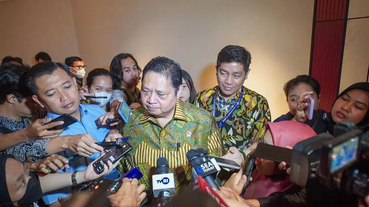 Menteri Koordinator Bidang Perekonomian Airlangga Hartarto dalam 11th US-Indonesia Investment Summit pada Selasa (24/10/2023). (Dok Kemenko Perekonomian)