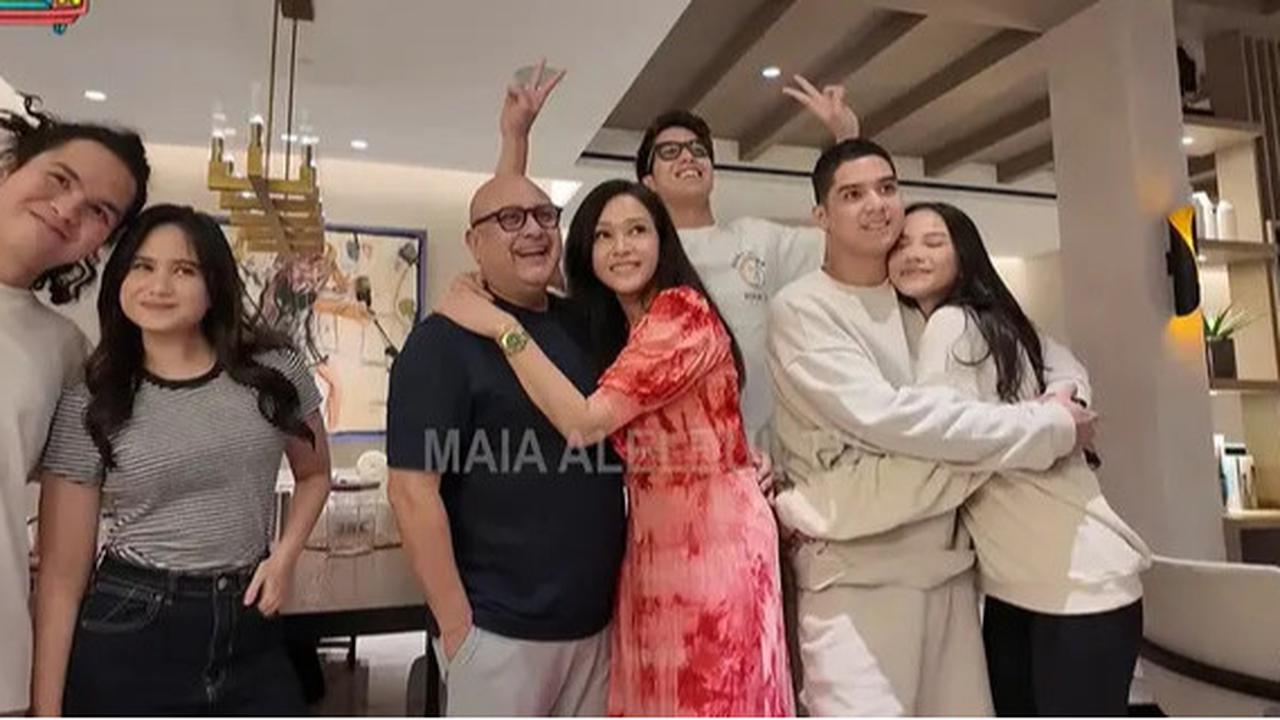 7 Momen Hangat Kumpul Keluarga Besar Maia Estianty Setelah Pernikahan Al Ghazali dan Alyssa