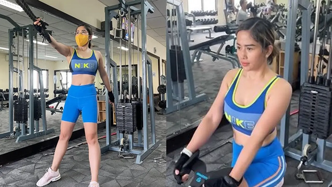 Pamer Perut Rata, Ini 6 Potret Farida Nurhan saat Olahraga