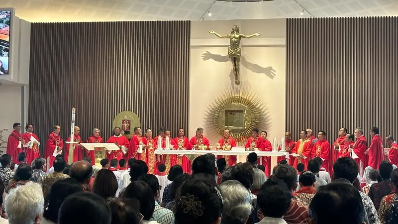 Gereja Katolik Kalvari Lubang Buaya akhirnya diresmikan pada Sabtu 14 September 2024 usai penantiannya selama 33 tahun.