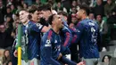 Arsenal berhasil memetik modal penting pada leg pertama perempat final Liga Champions 2025/2026. Bertamu ke markas Sporting CP di Jose Alvalade, Rabu (8/4/2026) dini hari WIB, The Gunners menang tipis 1-0 berkat gol semata wayang Kai Havertz. (AP Photo/Armando Franca)