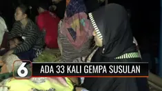 Sejak Sabtu (23/10) hingga Minggu (24/10) siang tercatat ada 33 kali gempa susulan yang terjadi di Salatiga, Banyubiru, Bawen, dan Ambarawa dengan magnitudo 3. Gempa dangkal ini dipicu pergerakan sesar Gunung Merapi Merbabu.