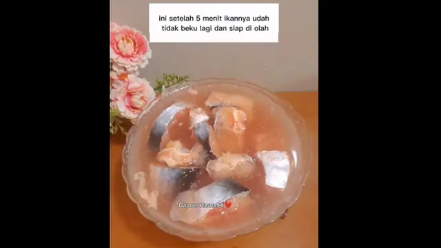 Hanya Perlu 2 Bahan dapur, Begini Cara Mudah Cairkan Ikan Beku dalam 5 Menit