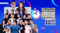 Turnamen Olahraga Selebriti Indonesia Season 2 (Dok. Vidio)