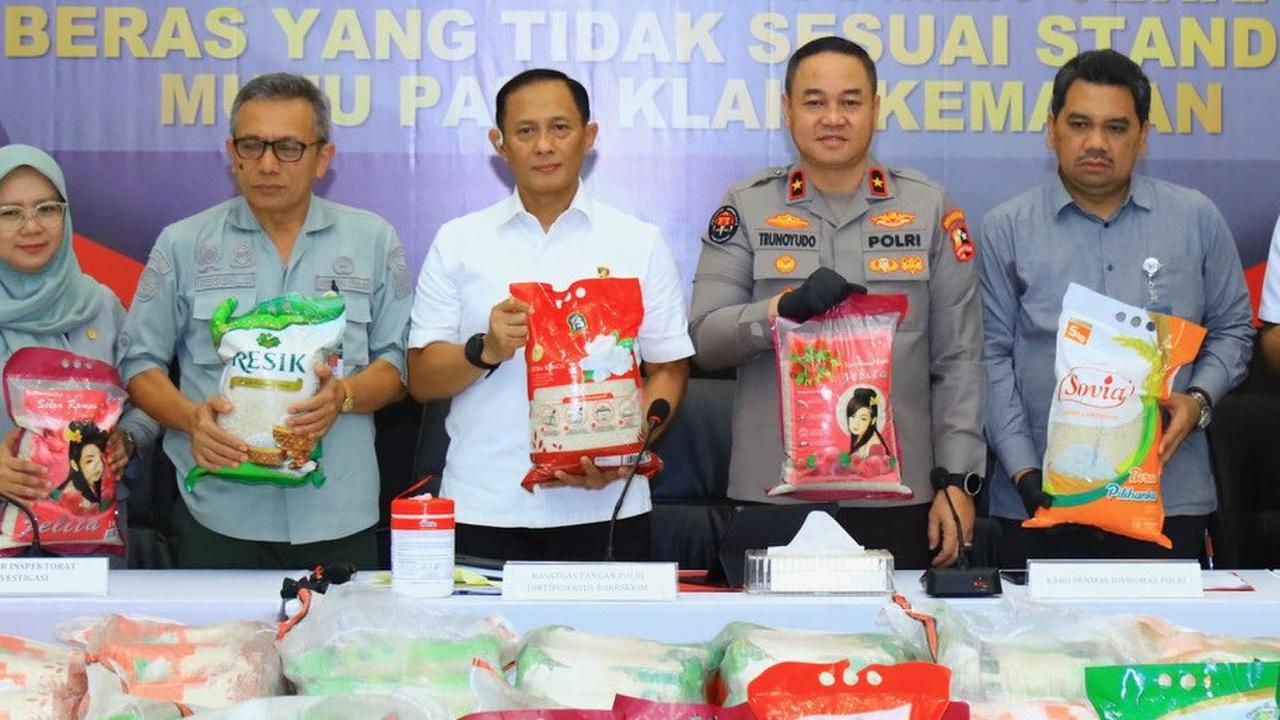 Satgas Pangan Polri Bongkar Skandal Beras Oplosan