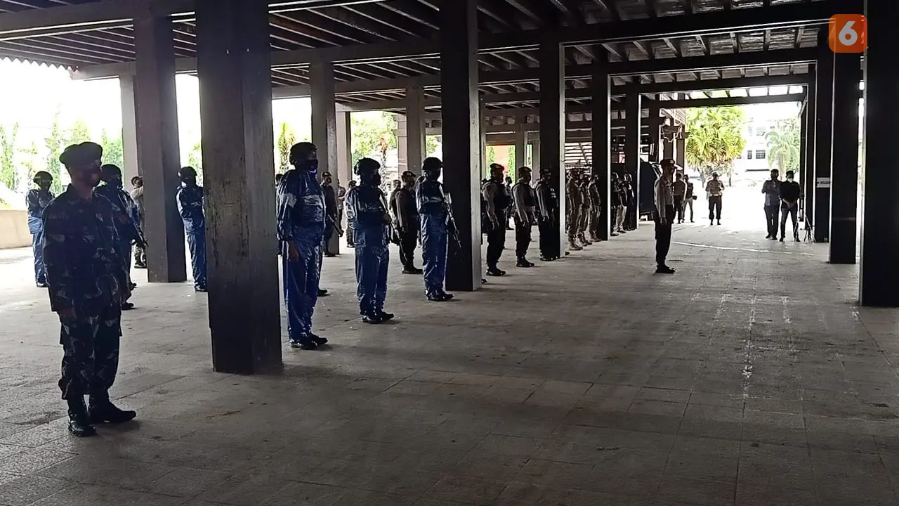 Apel Gelar Pasukan Polres Gowa jelang Pilkada Gowa 2020 (Liputan6.com/Fauzan)