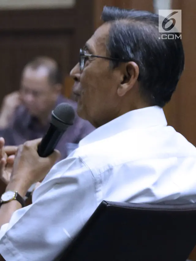 Mantan Wapres Boediono di Sidang Korupsi SKL BLBI