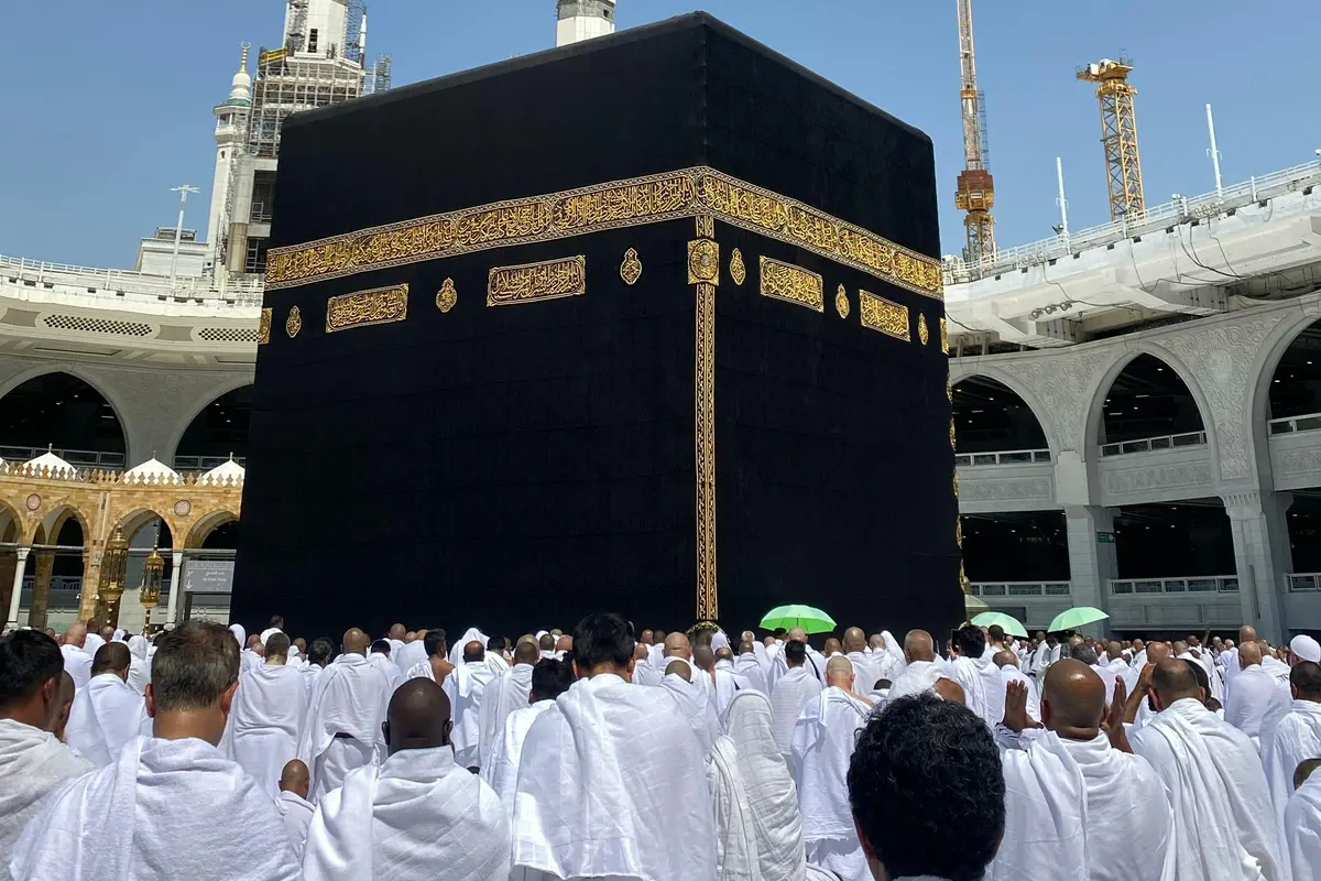 Ilustrasi ibadah haji, umrah, muslim, Ka'bah