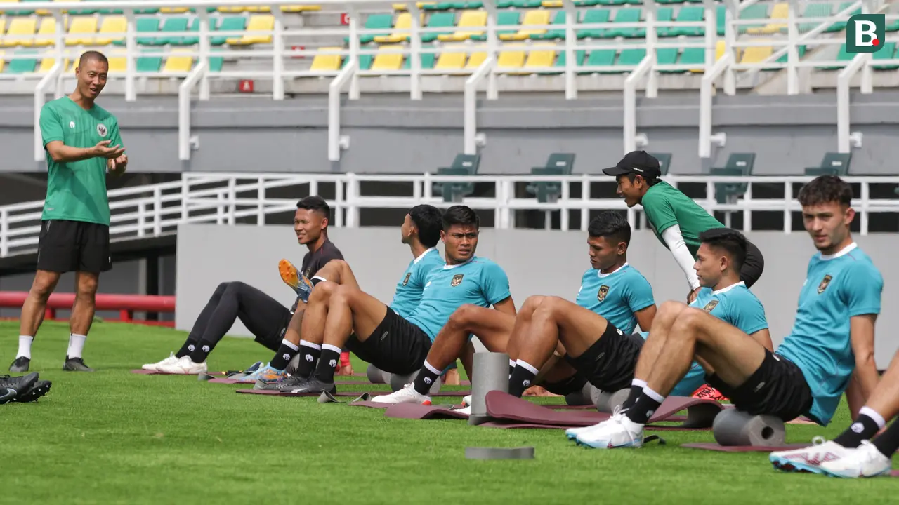 FOTO Sesi Latihan Timnas Indonesia di Stadion Gelora Bung Tomo Surabaya