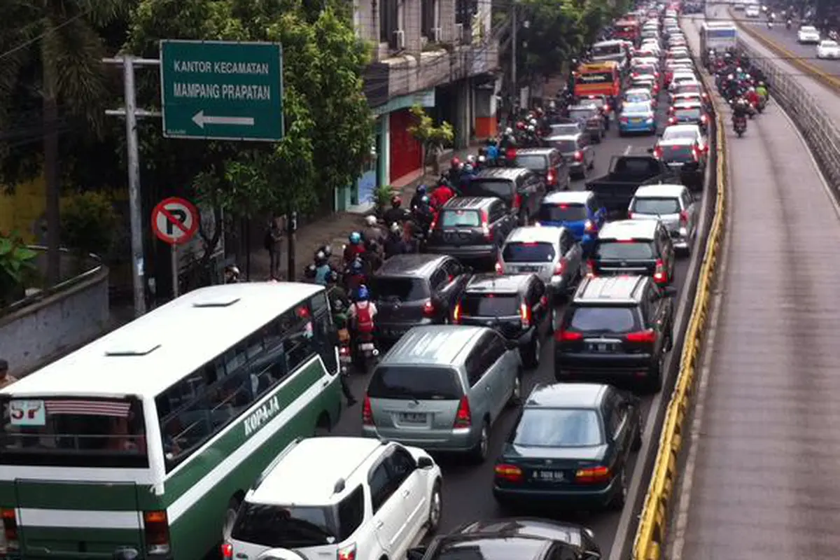 Pagi Ini Lalu Lintas Jakarta Cenderung Padat