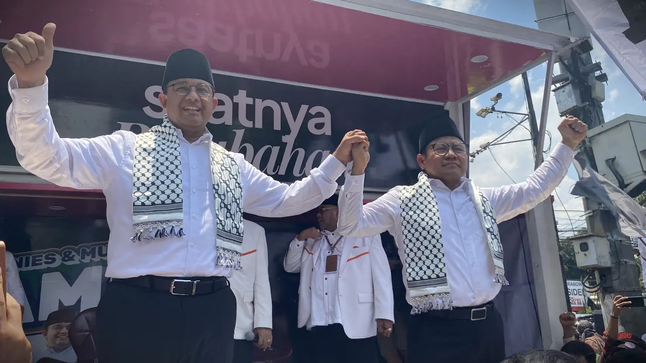 Pasangan bakal calon presiden dan wakil presiden Koalisi Perubahan, Anies Baswedan dan Muhaimin Iskandar atau Cak Imin (AMIN)