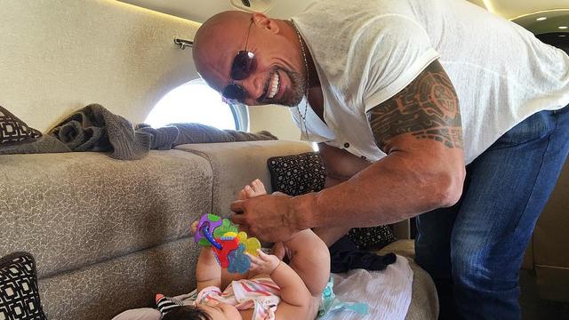 The Rock dan putrinya, Jasmine. (Instagram/ therock)