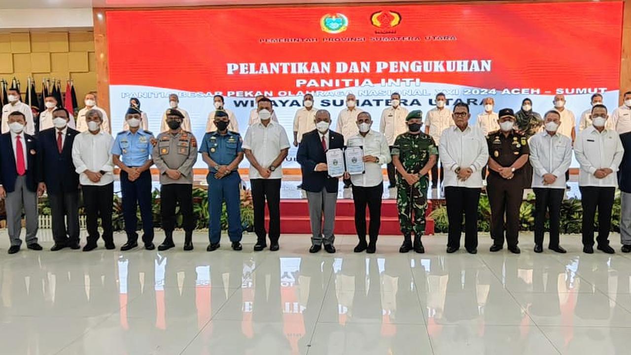 Pelantikan PB PON 2024 Wilayah Sumut