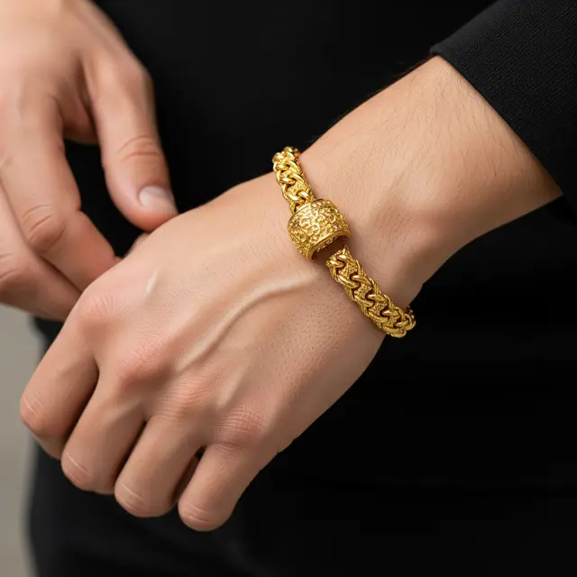9 Model Gelang Emas untuk Tangan Besar