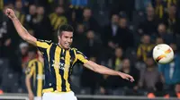 Robin van Persie bermain untuk Arsenal tahun 2004-2012 sebelum pindah ke Manchester United. Bersama MU, Van Persie meraih gelar juara Liga Inggris. Saat ini, Van Persie bermain untuk Fenerbahçe. (AFP/Ozan Kose)