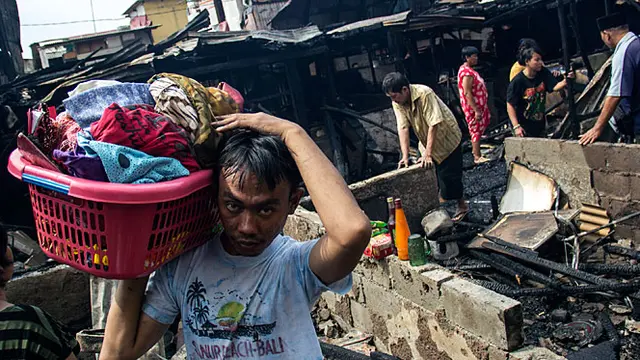 Ratusan Rumah di Kemayoran Terbakar