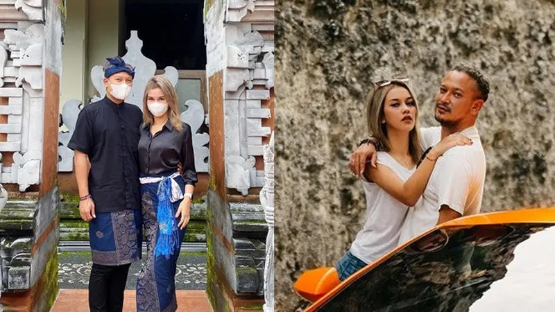 6 Momen Bulan Madu Anastasia Adamova dan Banyu Biru di Bali