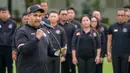 Menteri Pemuda dan Olahrga Dito Ariotedjo melaporkan, total kontingen Indonesia untuk Olimpiade Paris 2024 berjumlah 86 orang termasuk pelatih dan staf. (BAY ISMOYO/AFP)
