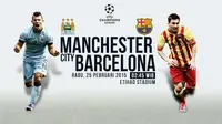 Manchester City FC vs Barcelona (Liputan6.com/Sangaji)