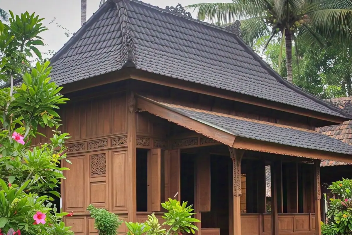 Model Rumah Kayu Sederhana Tapi Indah di Kampung