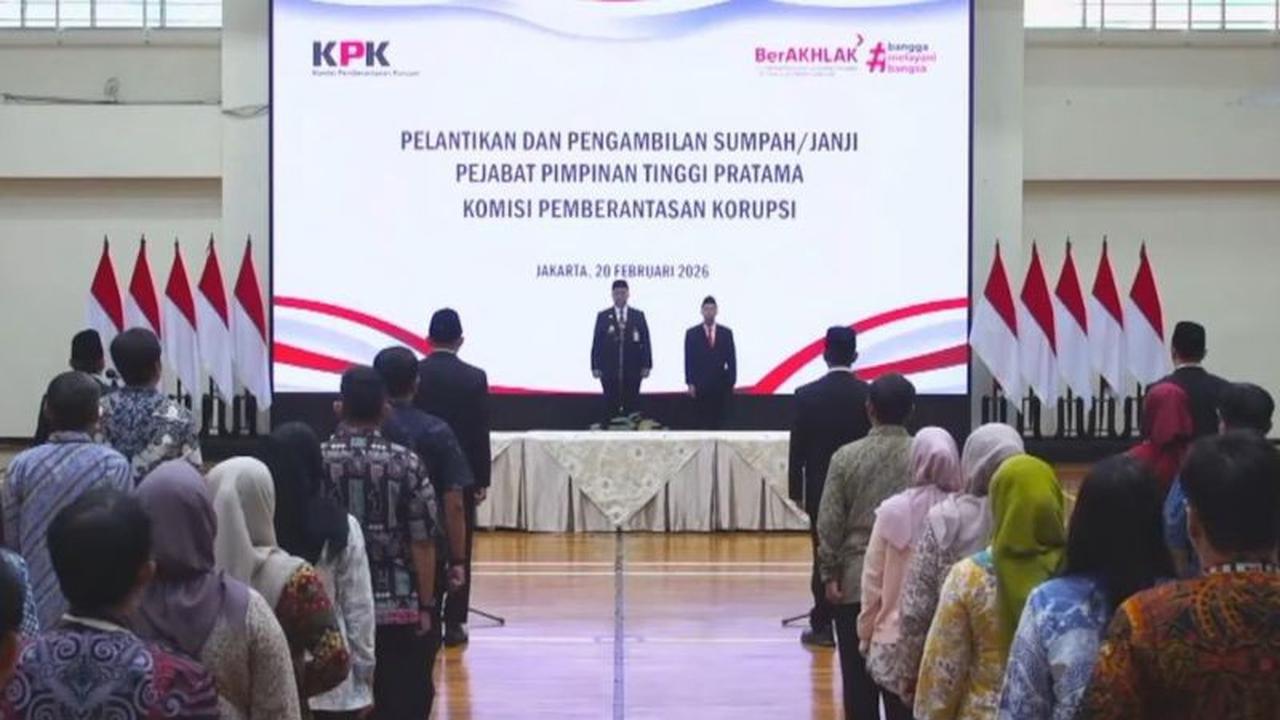 KPK Lantik Enam Pejabat Tinggi Pratama, Perkuat Struktur Organisasi