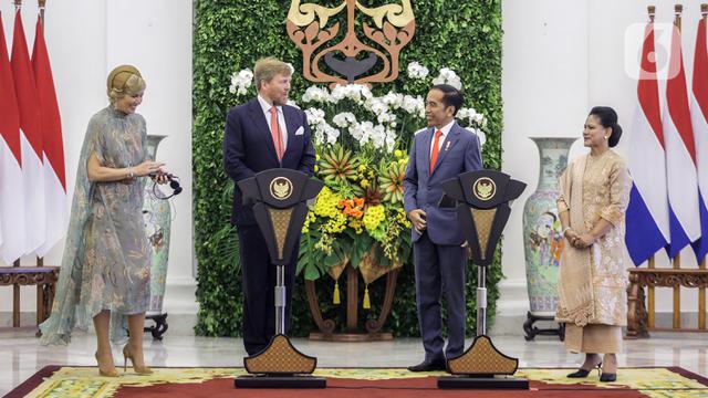 Presiden Jokowi dan Raja Belanda Sampaikan Keterangan Bersama
