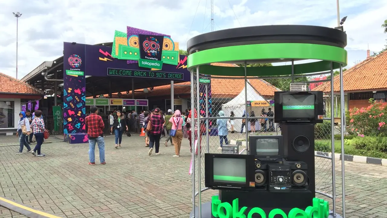 Keseruan para generasi 90an nostalgia ke era 90an di The 90's Festival X Tokopedia.