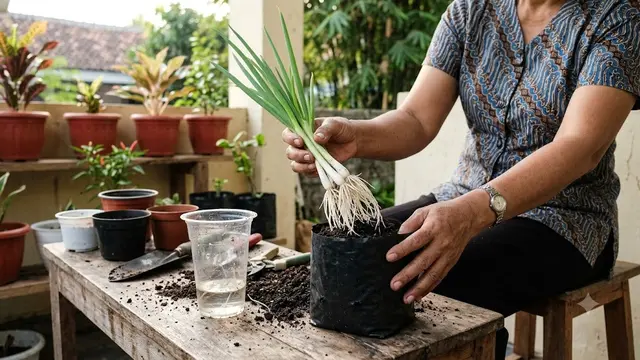 Regrow Daun Bawang