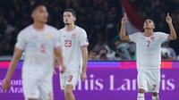 Marselino Ferdinan sukses menjadi bintang kemenangan Timnas Indonesia atas Arab Saudi pada laga kualifikasi Piala Dunia 2026. Persembahan dua gol mantan pemain Persebaya itu tidak hanya membawa skuad Garuda meraih tiga poin tapi juga sekaligus membungkam para haters. (Bola.com/M Iqbal Ichsan)