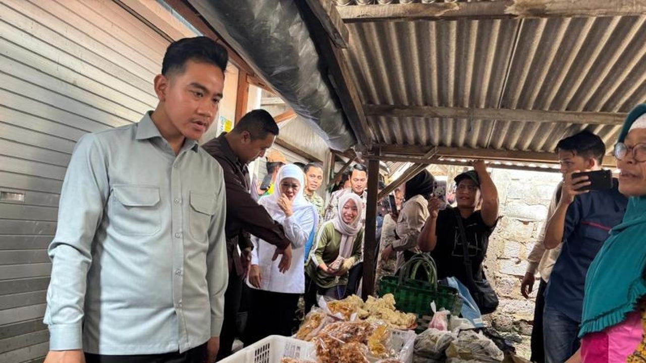 Gibran Cek Pasar Tuban: Pastikan Pasokan dan Harga Bahan Pokok Stabil Jelang Lebaran