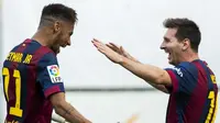 Neymar dan Lionel Messi (Dani Pozo / AFP)