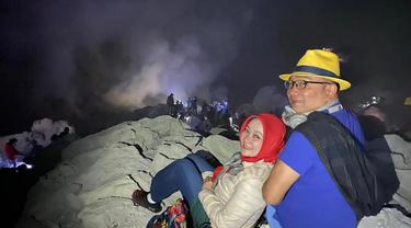 Ridwan Kamil dan Keluarga berwisata ke Kawah Ijen di Banyuwangi