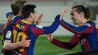 Liga Spanyol: Salut, Lionel Messi Tak Egois Cetak Hattrick, Malah Kasih Penalti ke Antoine Griezmann