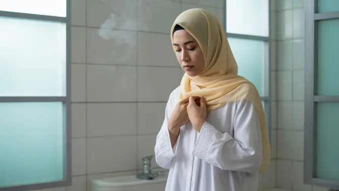 Cara Mandi Junub tapi Belum Mandi Haid, Lengkap Niat dan Tata Caranya