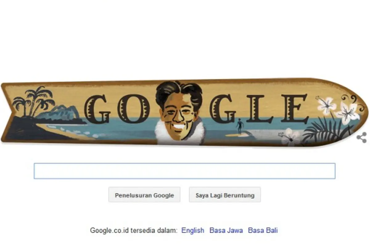 Google Doodle Edisi Kahanamoku