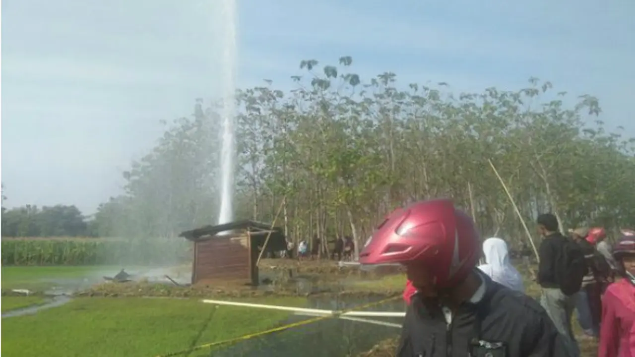 Semburan Air di Sidolaju Bawa Berkah Bagi Warga Ngawi