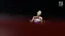 Pebulu tangkis tunggal putri Jepang, Aya Ohori terlihat lesu saat melawan unggulan kelima Indonesia Open 2019, Pusarla V Sindhu (India) di Babak 32 besar Indonesia Open 2019 di Istora Senayan, Jakarta, Rabu (17/7/2019). Aya Ohori kalah 21-11, 15-21. 15-21. (Liputan6.com/Helmi Fitrhiansyah)