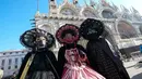 Karnaval Venesia 2024 akan berlangsung hingga 13 Februari 2024 dan akan merayakan “Perjalanan Menakjubkan Marco Polo” di Timur. (AP Photo/Luca Bruno)