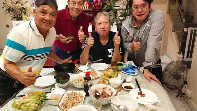 Sammo Hung Alan Tam, dan rekan-rekan. (Weibo/ Alan Tam: https://www.weibo.com/alantam823?is_all=1#_rnd1590721372130)