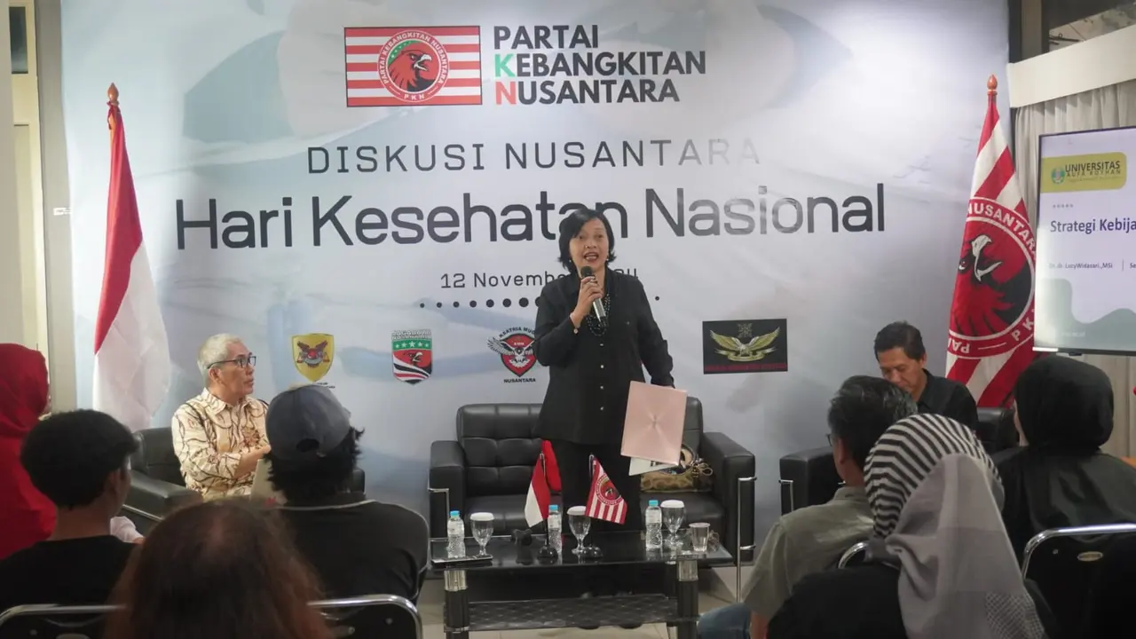 Ketua Bidang Kesehatan Pembina Partai Kebangkitan Nusantara (PKN) Anjar Setya Widarti, di Kantor Pusat Pimpunan Nasional PKN, Menteng, Jakarta Pusat, Selasa (12/11/2024) (Istimewa)