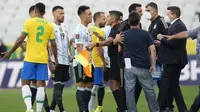 Drama Brasil Vs Argentina : Dikira Efek Panas di Lapangan, Eh....Ternyata Disuruh ke Ruang Ganti
